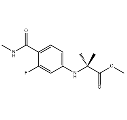 生产N-[3-氟-4-[(甲基氨基)羰基]苯基]-2-甲基丙氨酸甲酯 1332524-01-2