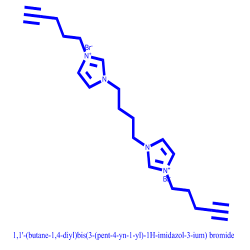 3,3'-(丁烷-1,4-二基)双(1-(3-氰基丙基)-1H-咪唑-3-鎓)溴化物