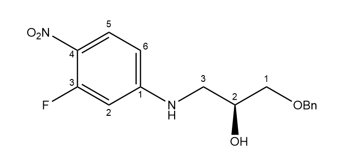 （S）-1-苄氧基-3-（3-氟-4-硝基苯基氨基）丙醇