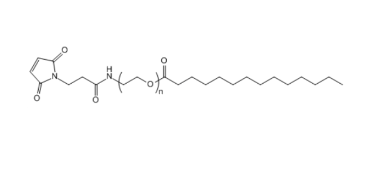 Mal-PEG-MTA 马来酰亚胺-聚乙二醇-肉豆蔻酸