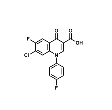 7-氯-6-氟-1-对氟苯基-1,4-二氢-4-氧代-3-喹啉羧酸