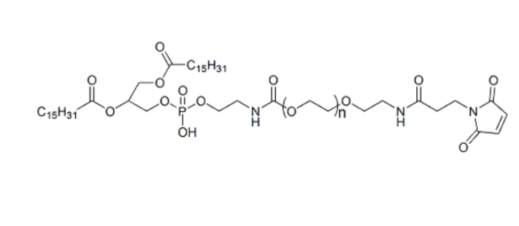 DPPE-PEG-Mal 二棕榈酰磷酯酰乙醇胺-聚乙二醇-马来酰亚胺