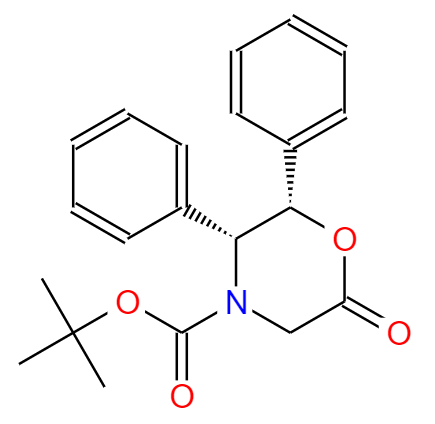 (2S,3R)-N-叔丁氧羰基-2,3-二苯基吗啉-6-酮