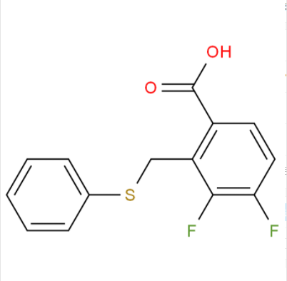 3,4-二氟-2-((苯硫基)甲基)苯甲酸 