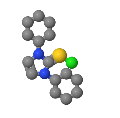 852445-87-5；氯[1,3-双（环己基）2H-咪唑-2-亚基]金（I），98％