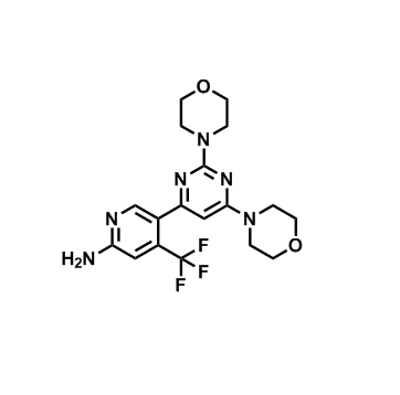 5-[2,6-二(4-吗啉基)-4-嘧啶基]-4-(三氟甲基)-2-吡啶胺