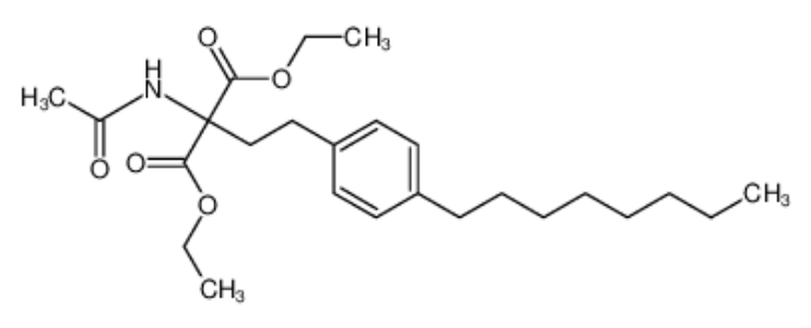 2-乙酰氨基-2-(4-辛基苯乙基)丙二醇二乙酯