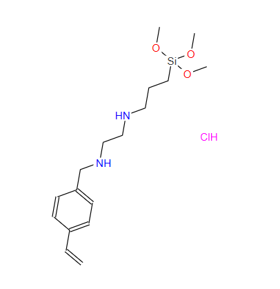 33401-49-9 N-[3-(三甲氧基甲硅烷基)丙基]-N`-(4-乙烯基苄基)乙二胺盐酸盐