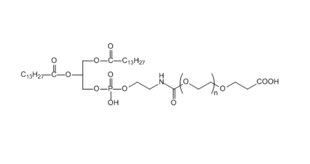 DMPE-PEG-COOH 1,2-十四酰基磷脂酰乙醇胺-聚乙二醇-羧基