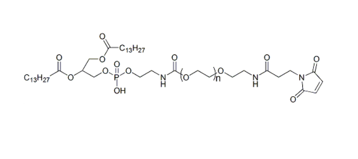 DMPE-PEG2000-Mal 1,2-十四酰基磷脂酰乙醇胺-聚乙二醇-马来酰亚胺