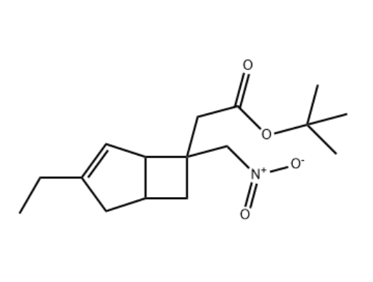 叔-丁基 2-(3-乙基-6-(硝基甲基)二环[3.2.0]庚-3-烯-6-基)醋酸盐