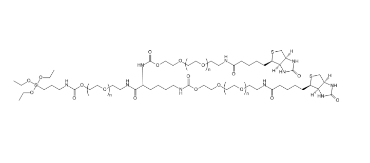 3-ArmPEG-(1Silane-2Biotin) 三臂聚乙二醇-（硅烷-生物素）