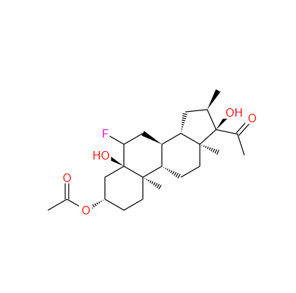 6beta-fluoro-3beta,5alpha,17-trihydroxy；1525-77-5