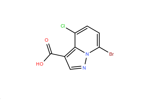 7-溴-4-氯吡唑并[1,5-A]吡啶-3-羧酸