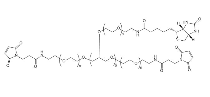 8-ArmPEG2000-(2ARM-Mal,6ARM-Biotin)