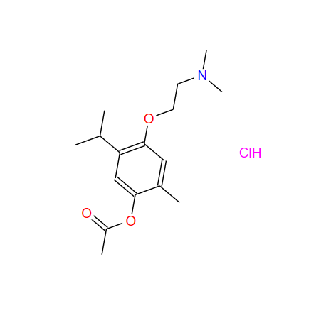 4-(2-二甲氨基乙氧基)-5-异丙基-2-甲基酯盐酸盐