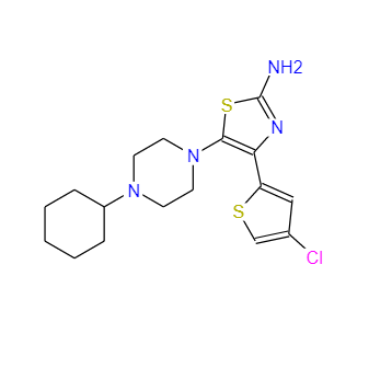 570407-42-0 4-(4-氯噻吩-2-基)-5-(4-环己基哌嗪-1-基)噻唑-2-胺