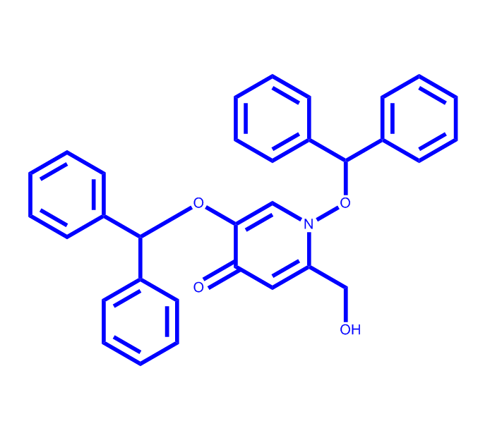 1,5-二(二苯甲基氧代)-2-(羟甲基)吡啶-4(1H)-酮