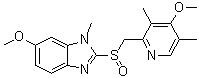 CAS 登录号：784143-42-6, 6-甲氧基-2-[[(4-甲氧基-3,5-二甲基-2-吡啶基)甲基]亚磺酰基]-1-甲基-1H-苯并咪唑