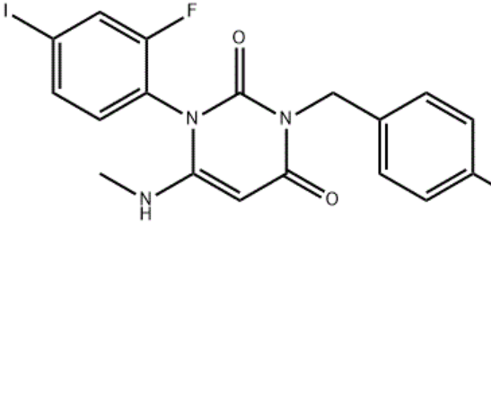 1-(2-氟-4-碘苯基)-3-(4-甲氧基苄基)-6-甲氨基-1H-嘧啶-2,4-二酮