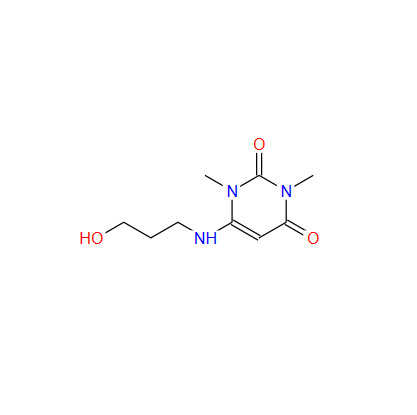 4-(3-羟丙基氨基)-1,3-二甲基脲嘧啶;34654-80-3