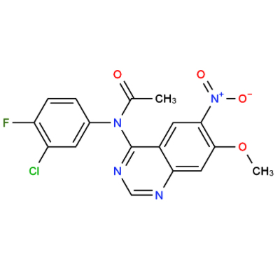 N-(3-氯-4-氟苯基)-N-(7-甲氧基-6- 硝基喹唑啉-4-基)乙酰胺