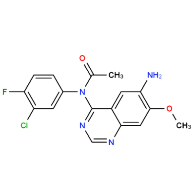 N-(3-氯-4-氟苯基)-N-(7-甲氧基-6-硝基喹唑啉-4-基)乙酰胺