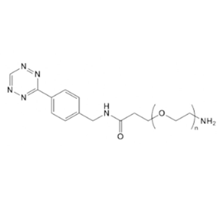 Tetrazine-PEG-amine，TZ-PEG-NH2，四嗪-聚乙二醇-氨基