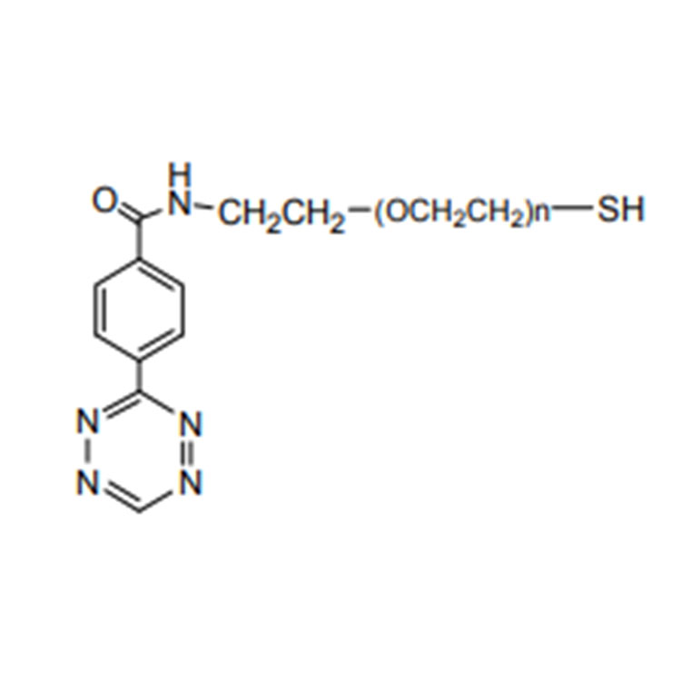 Tetrazine-PEG-Thiol，TZ-PEG-SH，四嗪-聚乙二醇-巯基
