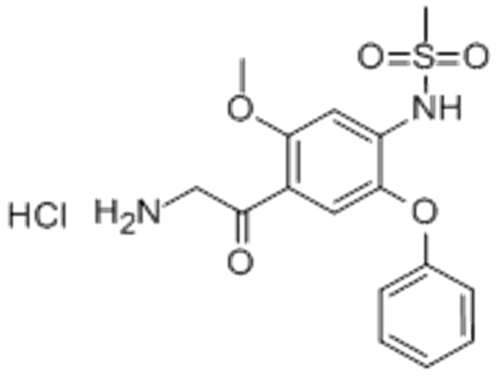  2-氨基-1-(2-甲氧基-4-甲磺酰胺基-5-苯氧基苯基)乙酮盐酸盐 