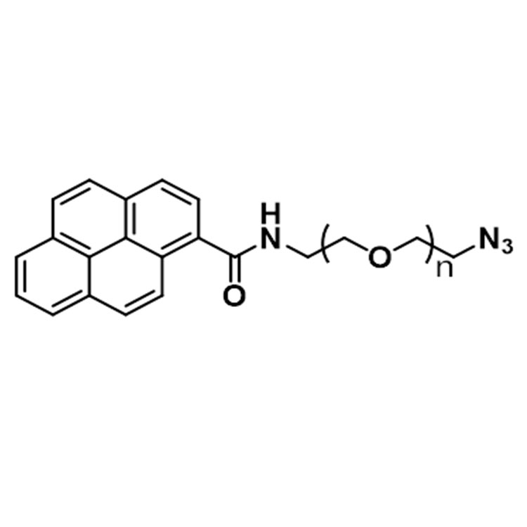 Pyrene-PEG-Azide，芘丁酸-聚乙二醇-叠氮，Pyrene-PEG-N3