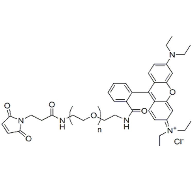 Rhodamine-PEG-Maleimide，罗丹明-聚乙二醇-马来酰亚胺