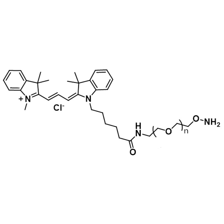 Cy3标记PEG Cy3-PEG-Aminooxy，Aminooxy-PEG-Cyanine3