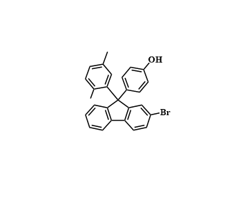 4-[2-溴-9-(2,5-二甲苯基)-9H-芴-9-基]苯酚；2388980-71-8