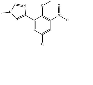 3-(5-氯-2-甲氧基-3-硝基苯基)-1-甲基-1H-1,2,4-三氮唑