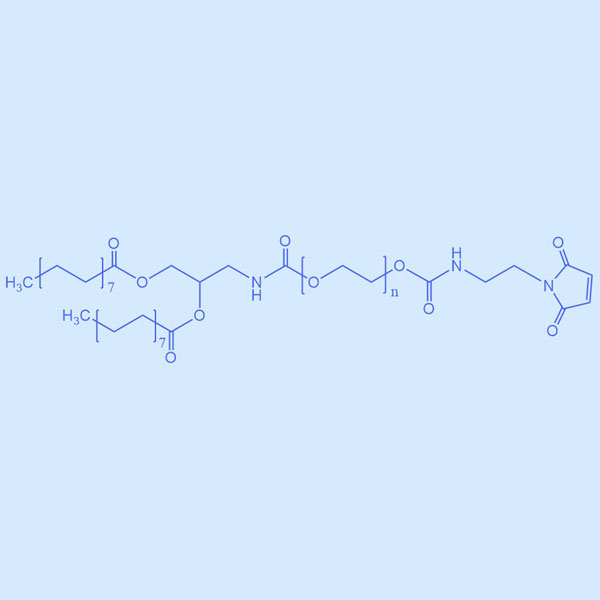 1,2-二肉豆蔻酰-rac-甘油-3-聚乙二醇马来酰亚胺,DMG-PEG-MAL,试剂