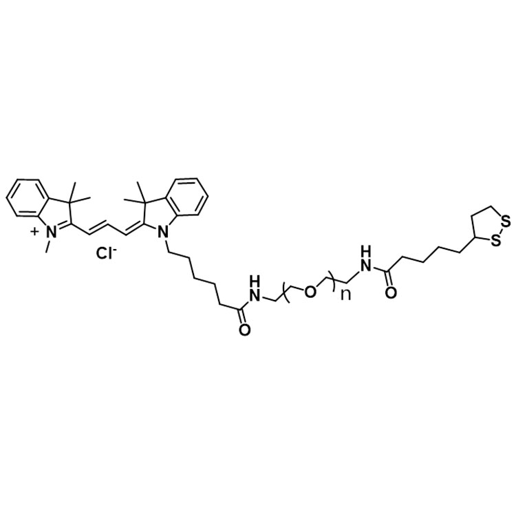 Cy3-PEG-LA，花青素Cy3-聚乙二醇-硫辛酸