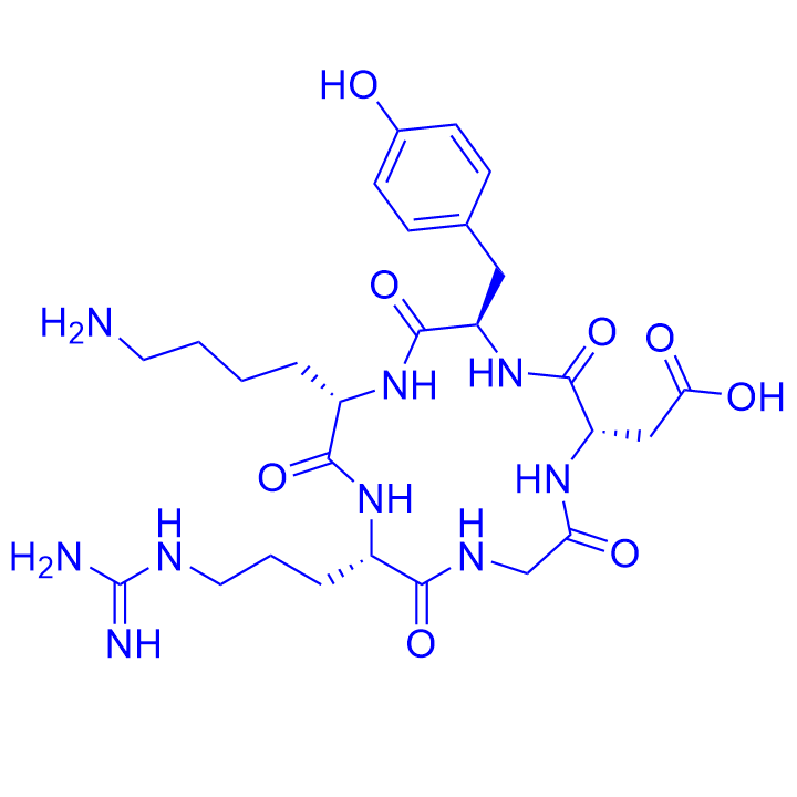 抑制剂首位环多肽c(RGDyK)/217099-14-4/鸿肽生物RGD环肽