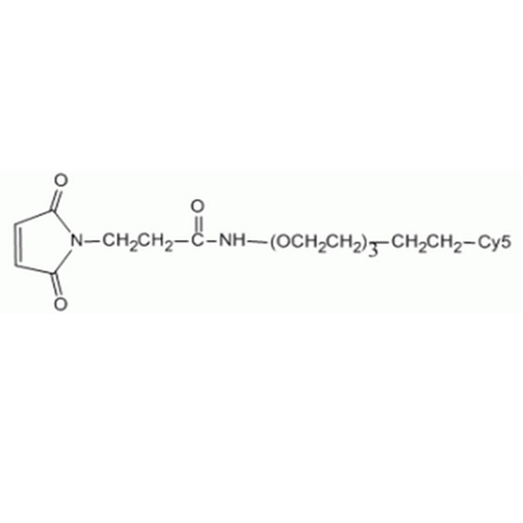 Cy5-PEG-MAL，花青素Cy5-聚乙二醇-马来酰亚胺，Cyanine5-PEG-MAL