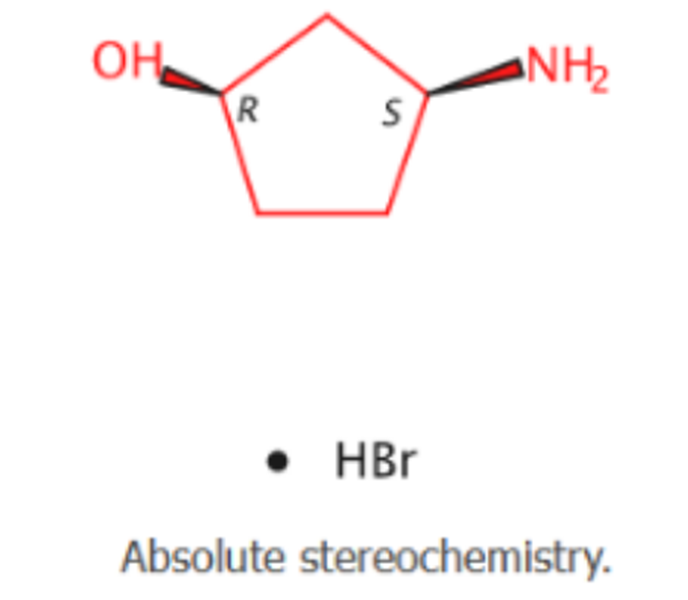 (1R,3S)-3-aminocyclopentan-1-ol hydrobromide (1:1)