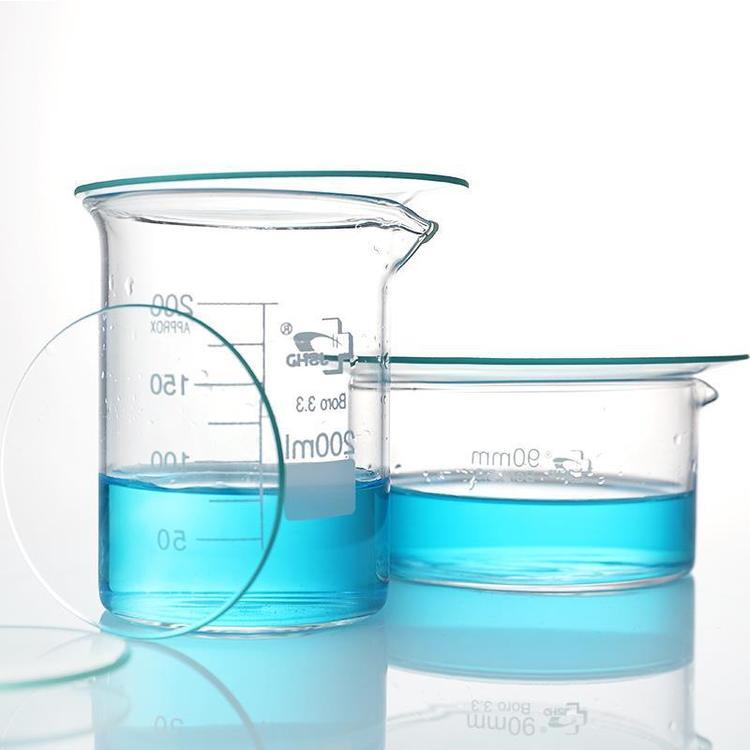 康洛达供应玻璃表面皿 实验用耐高温加厚透明烧杯瓶 