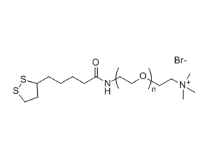 LA-PEG-NMe3+Br- 硫辛酸-聚乙二醇-三甲基溴化铵