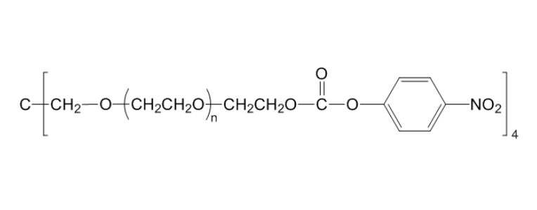 4-ArmPEG-NPC 四臂聚乙二醇-4-硝基苯基碳酸酯