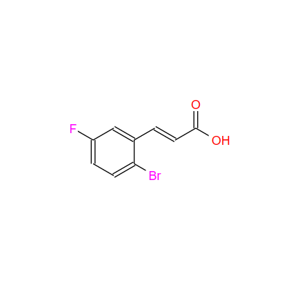 2-溴-5-氟肉桂酸