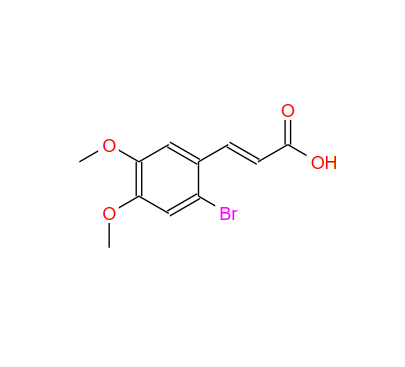2-溴-4,5-二甲氧基肉桂酸