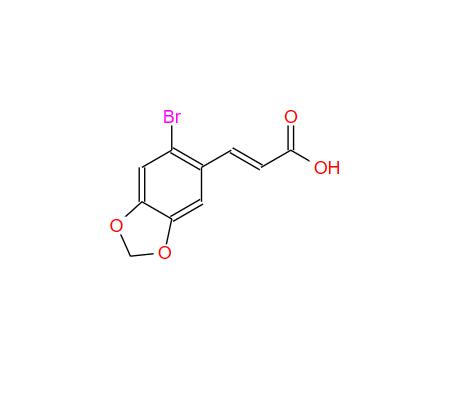 2-溴-4,5-亚甲基二氧肉桂酸