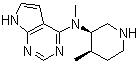 CAS 登录号：477600-74-1, N-甲基-N-((3R,4R)-4-甲基哌啶-3-基)-7H-吡咯并[2,3-D]嘧啶-4-胺