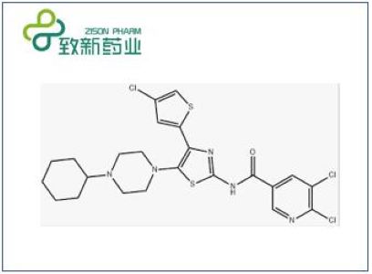 5,6-二氯-N-(4-(4-氯噻吩-2-基)-5-(4-环己基哌嗪-1-基)噻唑-2-基)烟酰胺