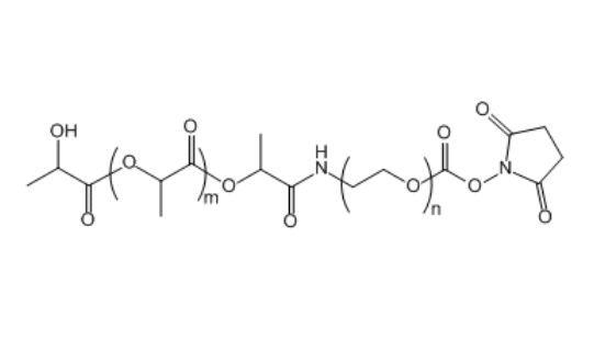 PLA(5K)-PEG-SC 聚(乳酸-羟基乙酸)共聚物(15K)-聚乙二醇-琥珀酰亚胺酯