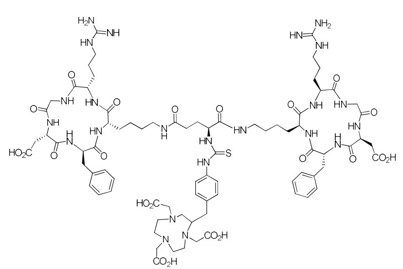 NOTA-Glu[cyclo(Arg-Gly-Asp-D-Phe-Lys)]2